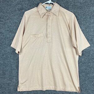 VTG 70's Pickering‎ Active Sportswear By the Kimberton Polo Shirt L Made In USA